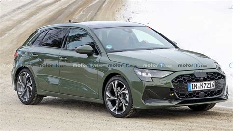 Audi A Sportback Facelift Spied Wearing Very Light Camouflage