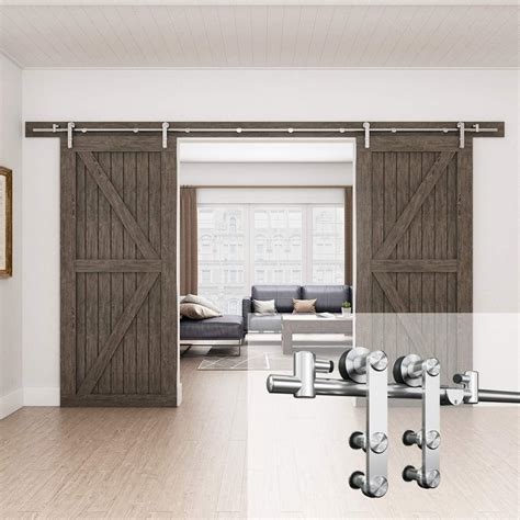 Amazon Smartstandard Ft Sliding Barn Door Hardware Kit For