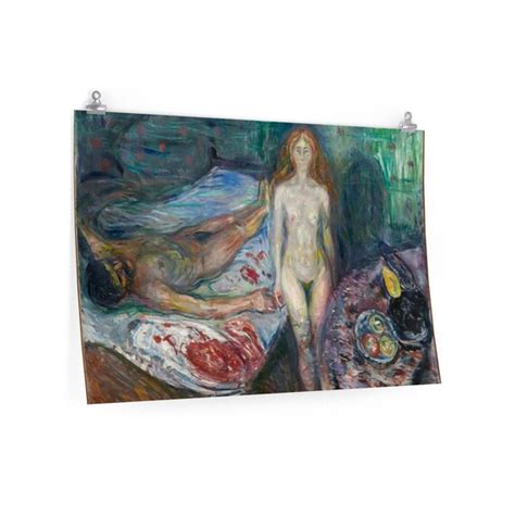 Edvard Munch Tod Von Marat I Edvard Munch Kunstdruck Poster Etsy De