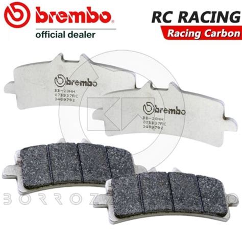 4 PASTICCHE FRENO BREMBO RC CARBON RACING 07BB37RC APRILIA RSV4 R 1000