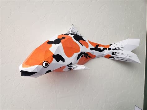 Koi Papercraft Koi Fish Paper Models Paper Crafts