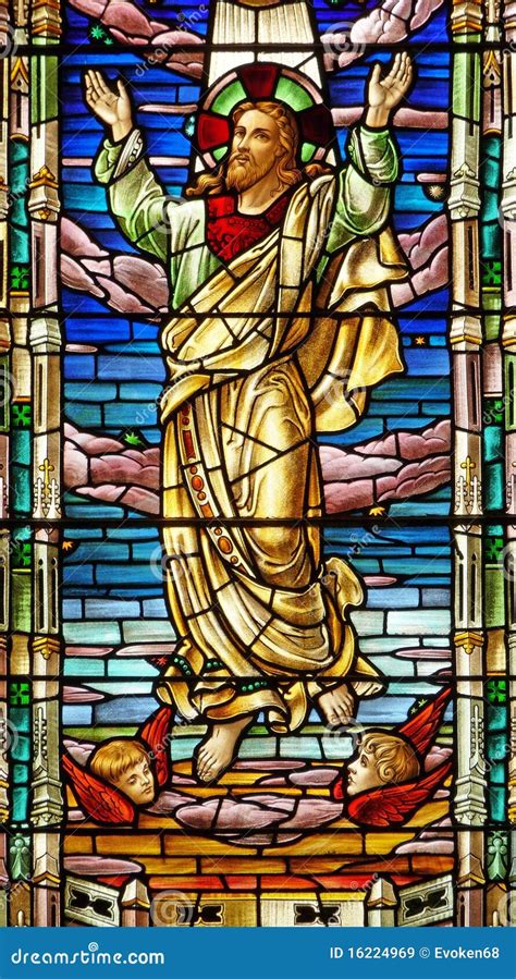 Nineteenth Century Stained Glass Window Jesus Editorial Stock Image Image Of Faith Holy 16224969