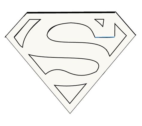 the superman symbol is shown in black and white