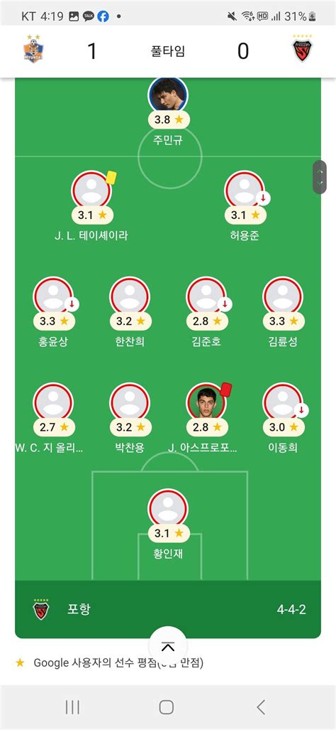 울산 Hd Vs 포항 스틸러스 구글평점 국내축구 에펨코리아