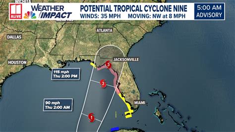 Potential Tropical Cyclone 9 Forecast Track Spaghetti Models 11alive