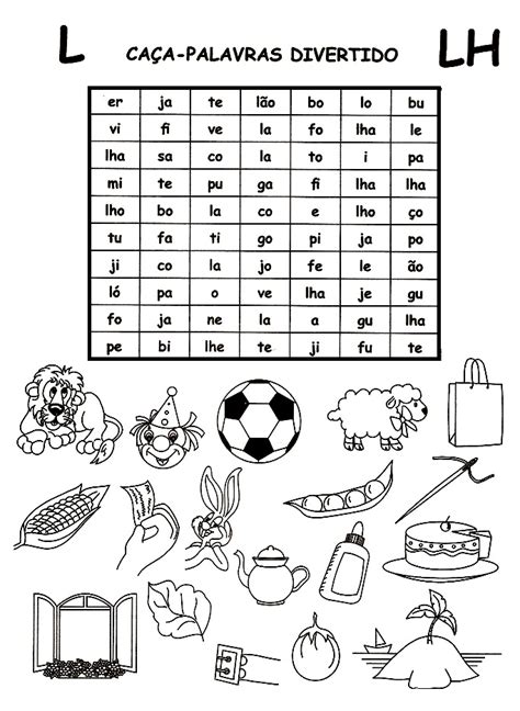 Atividades De Ortografia Palavras L E Lh