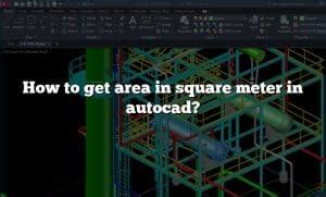 How To Get Area In Square Meter In Autocad