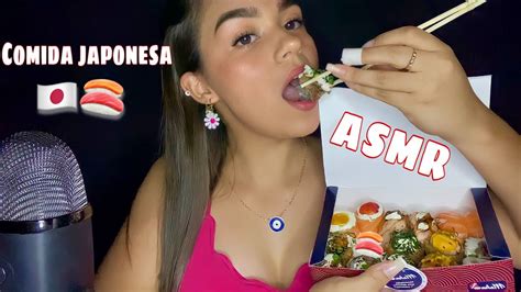 Asmr Comendo Comida Japonesa Eating Sounds Youtube