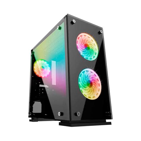 Gabinete Gamer Gamemax H Ta Mid Tower Fans Rgb Controle Remoto