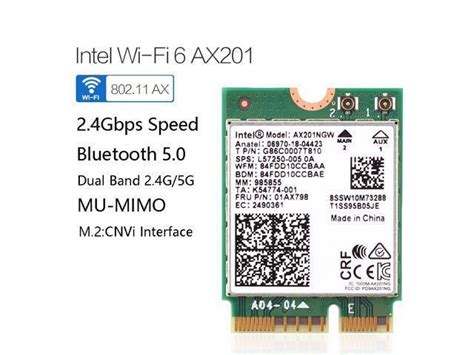 Intel Wifi 6最高速無線網卡ax201 80211ax M2 Cnvio2 藍芽51 露天市集 全台最大的網路購物市集