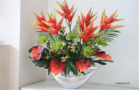 Tropical Flower Arrangement | Preserved Floral Arrangements & Silk Flowers