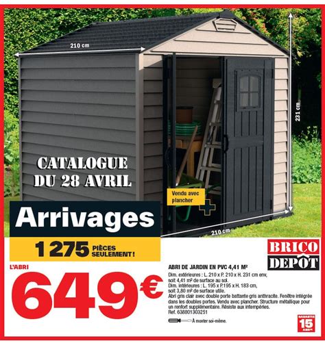 Abri De Jardin Brico Depot Catalogues Et Arrivages Brico Depot 2024