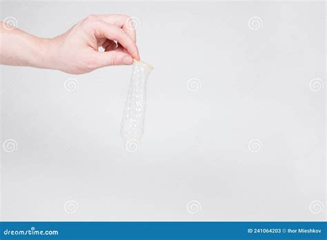 Safe Sex Condom In Man S Hand Contraceptive Stock Image Image Of Love Hands