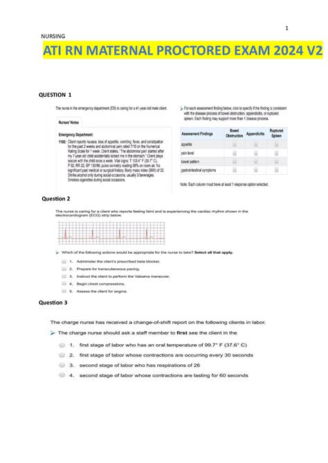 ATI MATERNAL NEWBORN PROCTORED EXAM 2023 WITH NGN ALL 70 QUESTIONS WITH