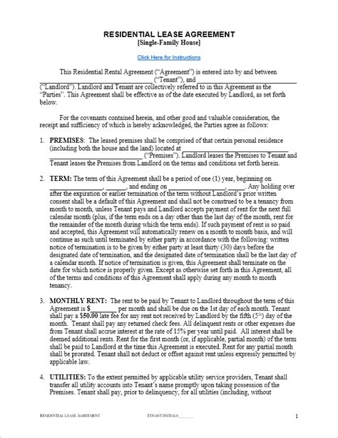 Rental Agreement Template Agreement Templates Free Word Templates