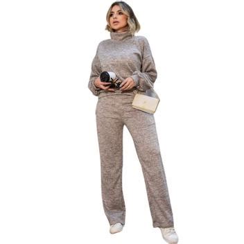 Conjunto De Frio Feminino Calça E Blusa Manga Longa Inverno Classe A