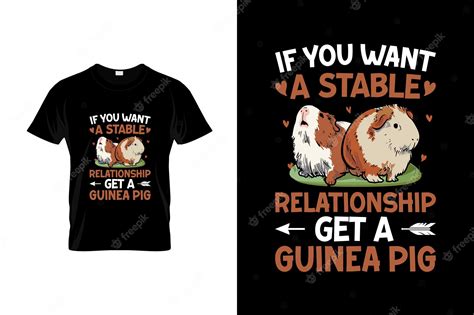 Premium Vector Guinea Pig Tshirt Design