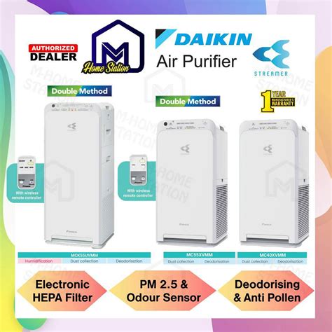 Daikin Air Purifier With Streamer Active Plasma Ioniser HEPA Filtration