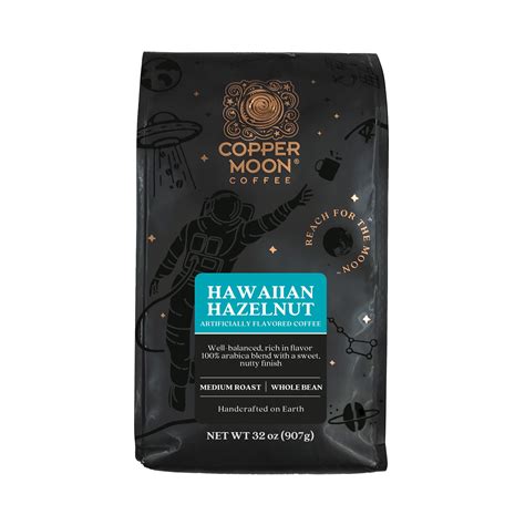 Copper Moon Hawaiian Hazelnut Medium Roast Whole Bean Coffee Shop