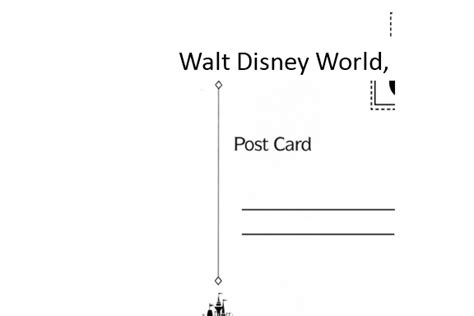 Download World and Disney Themed Postcard Templates – Free Printable