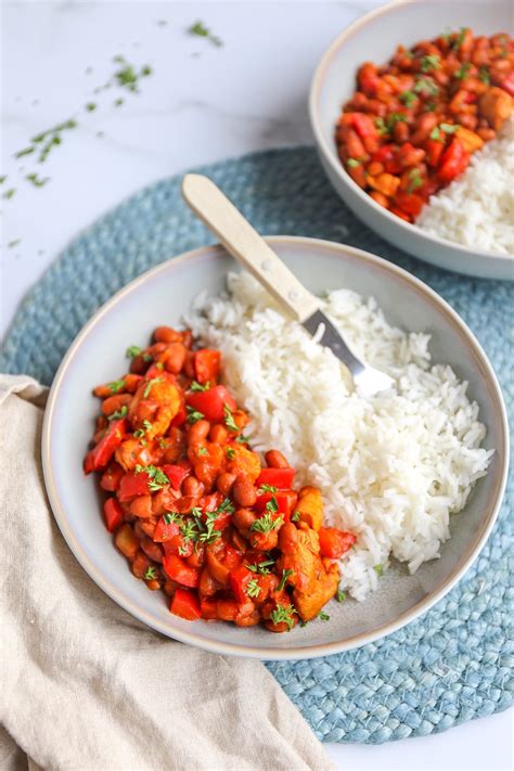 Bruine Bonen Met Kip In 30 Min Op Tafel Lekker En Simpel