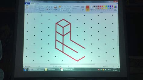 Drawing 3 D Shapes On Isometric Dot Paper Youtube