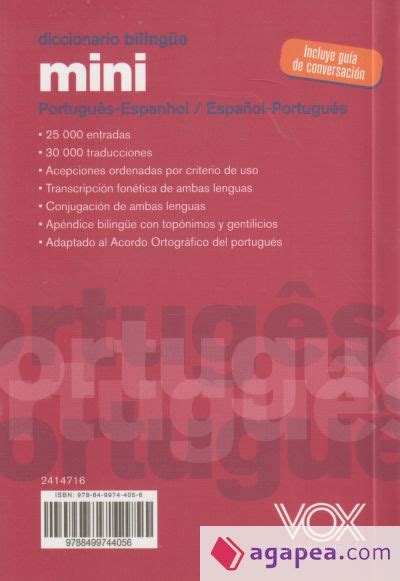 Diccionario Mini Portugues Espanhol Espa Ol Portugues Larousse