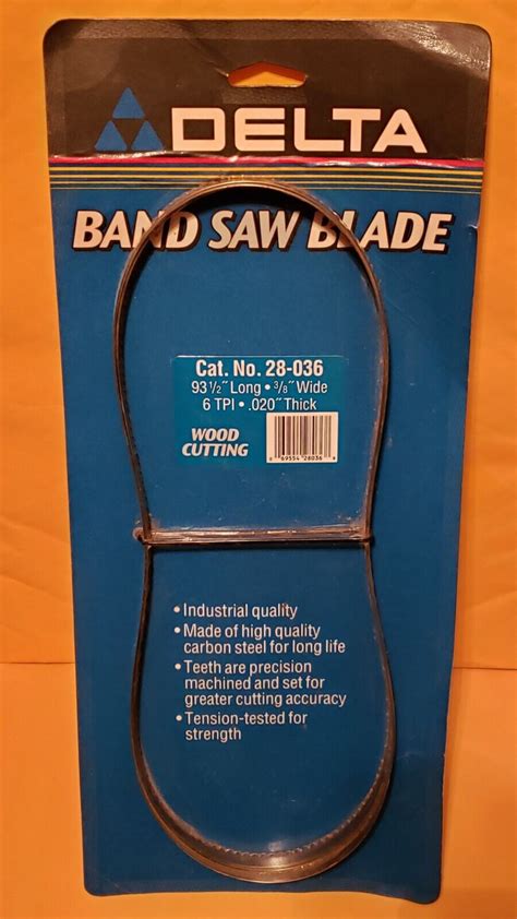 Delta Band Saw Blade 28 036 935l X 38w X 020 Thick 6 Tpi Ebay