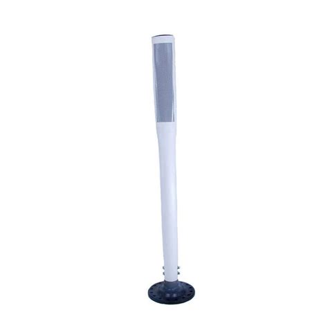 Three D Traffic Works In White Flat Delineator Post And Base With