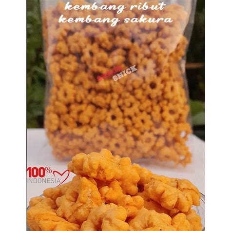 Jual KEMBANG RIBUT KEMBANG SAKURA 250gram Shopee Indonesia