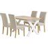 VISLINGE L150 Table Naturel 4 TUREBY Chaises Beige JYSK