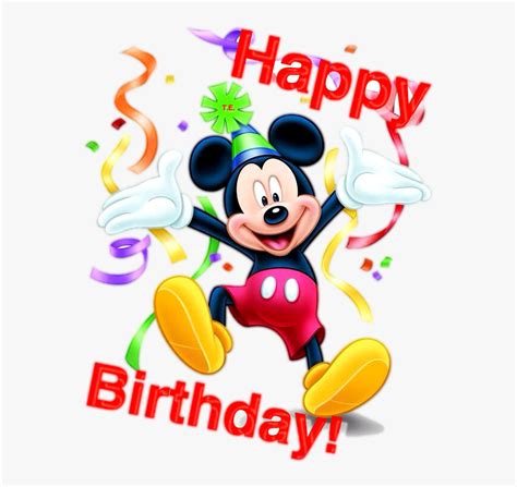 Mickey Mouse Happy Birthday Png - Happy Birthday Boy Baby, Transparent ...