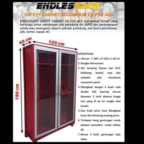 Jual Lemari Safety Pemadam Apd Fire Safety Cabinet Kaca Alumunium