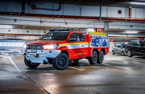 Toyota Hilux 6x6 Fire Truck Was Built To Fight EV Fires 50 OFF