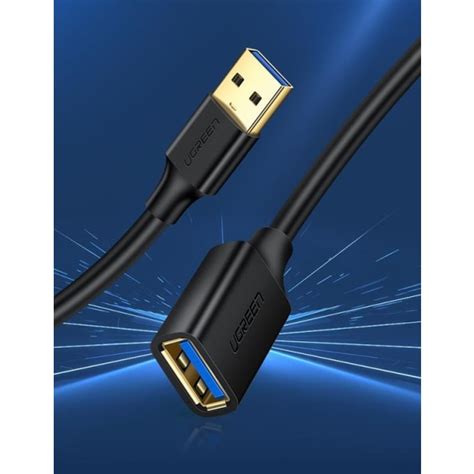 Ugreen Jatkokaapeli Usb 3 0 Naaras Usb 3 0 Uros 1m Musta 100 Fyndiq