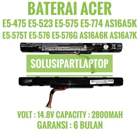 Jual BATERAI ACER ASPIRE E5 475 E5 523 E5 575 E5 774 ES1 432 ES1 432