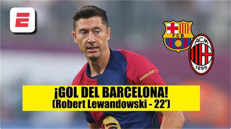 Golazo Letal De Lewandowski Pone El Primero Para Barcelona Vs Ac