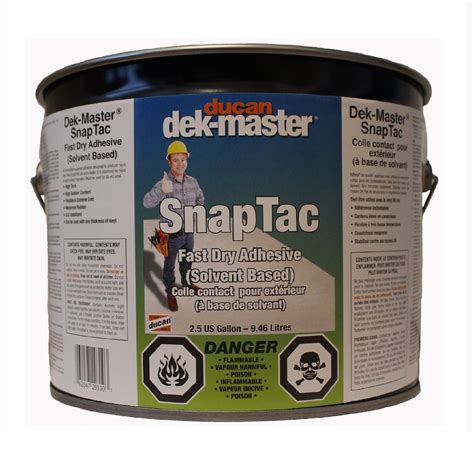 Ducan Dek Master Snaptac Adhesive Is A Fast Drying Adhesive Used Most