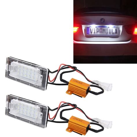 License Plate Light For Volkswagen Passat 3C 18 SMD 3528 LED Car Auto