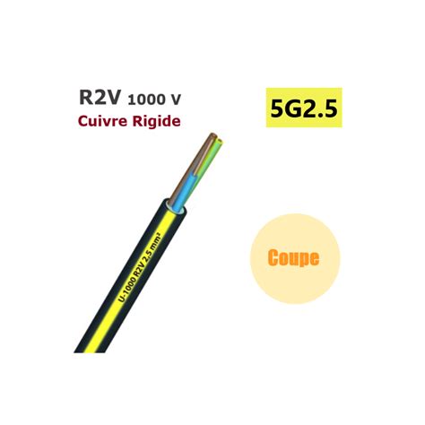 Cable Electrique Rigide Cuivre U R V Ro V Ou R V X Mm Cea