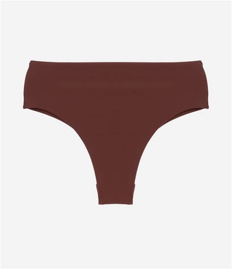 Biquíni Calcinha Hot Pants em Microfibra Marrom