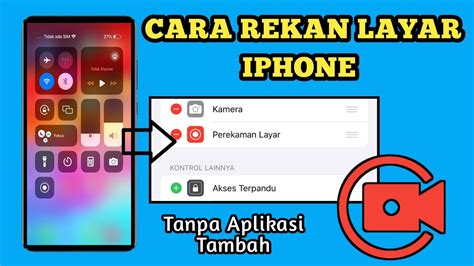 Cara Merekam Layar IPhone Dengan Mudah Screen Recorder IPhone YouTube