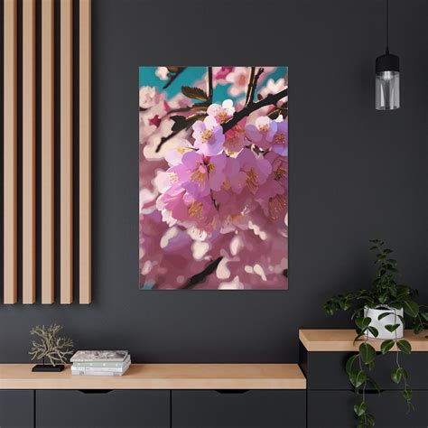 Cherry Blossom Canvas Cherry Blossom Wall Art Cherry Blossom Wall Art