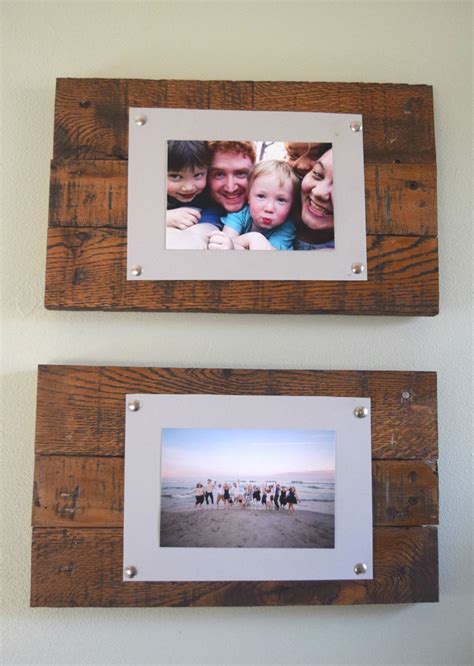 Diy Rustic Scrap Wood Picture Frames Spotlight Favorite Photos