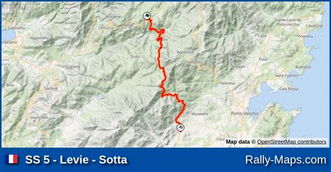 Ss Levie Sotta Stage Map Tour De Corse Wrc Rally