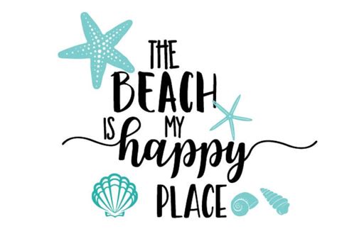 The Beach Is My Happy Place Svgbeach Theme Svgbeach Svg Etsy