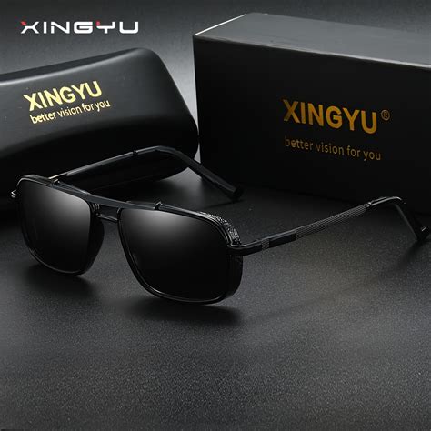 Trendy Cool Vintage Metal Frame Polarized Sunglasses Exquisite Textured Temples Double Bridges