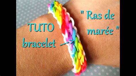 TUTO bracelet élastique raz de marée rainbow loom YouTube