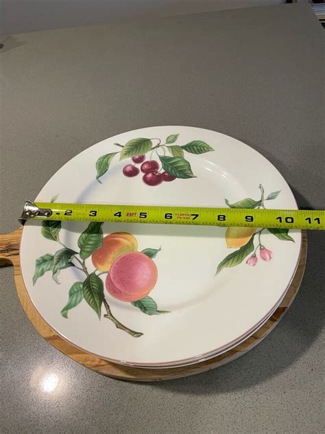 Vintage Christopher Stuart Fine Bone China Fruit Finale Plates Set