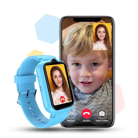 Smartwatch dla dzieci dziecięcy z GPS Manta Junior Joy 4G różowy